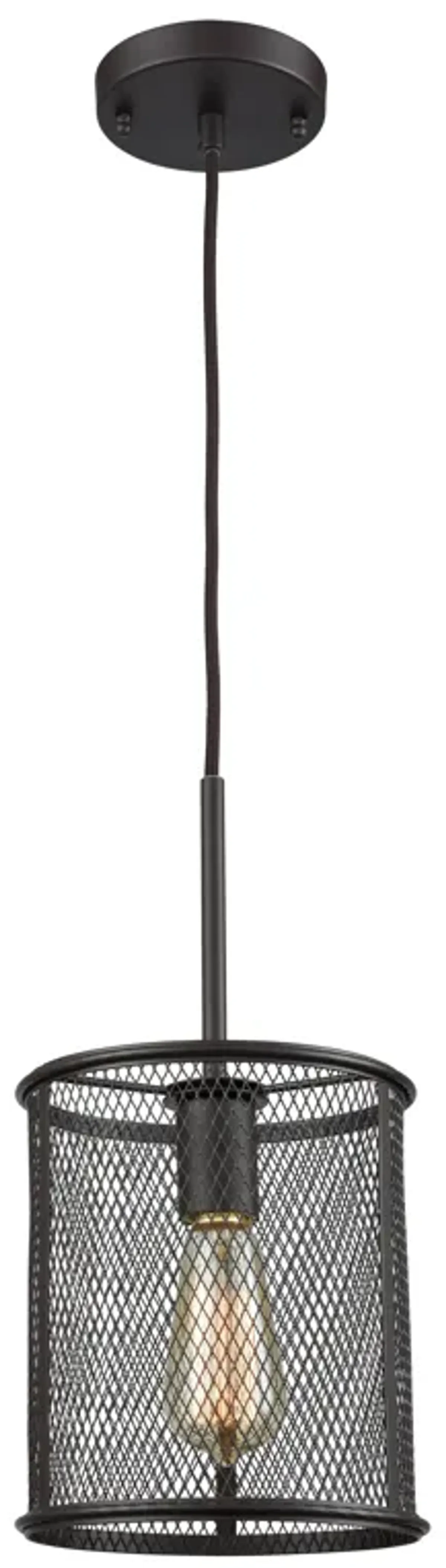 Williamsport 8" Wide 1-Light Mini Pendant - Oil Rubbed Bronze