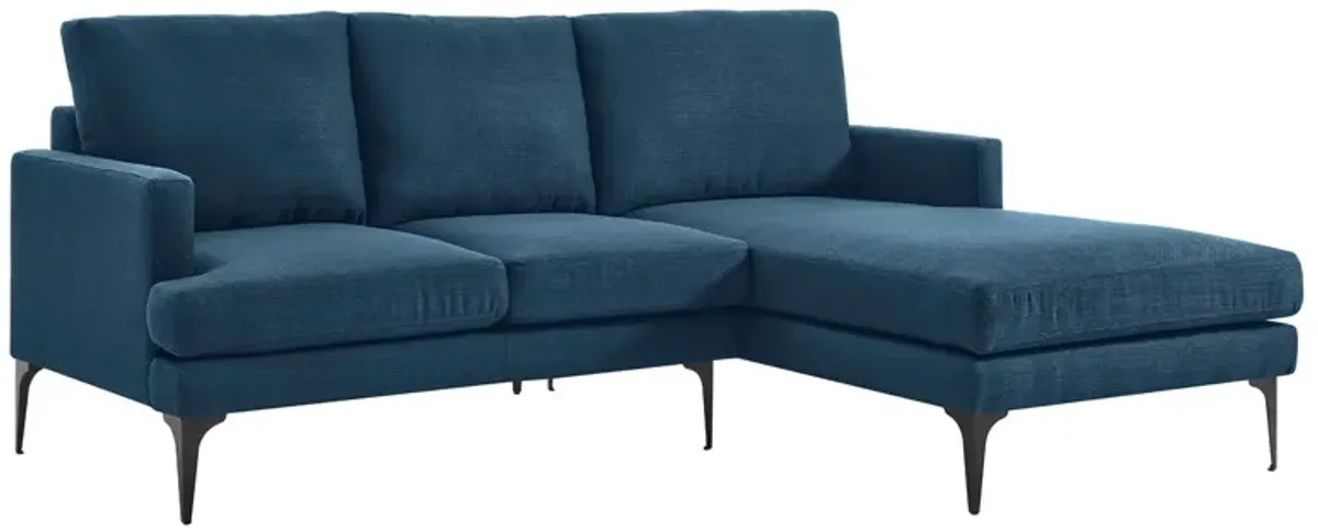 Evermore Right-Facing Upholstered Fabric Sectional