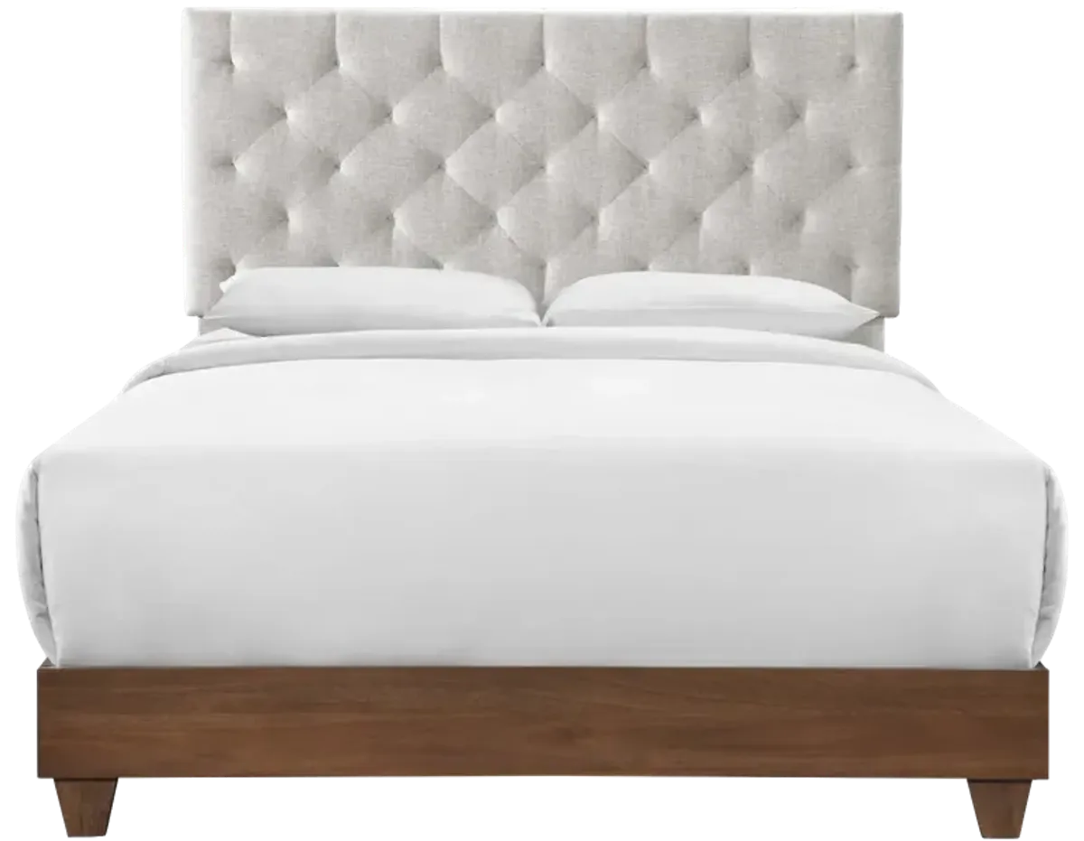 Rhiannon Diamond Tufted Upholstered Queen Bed