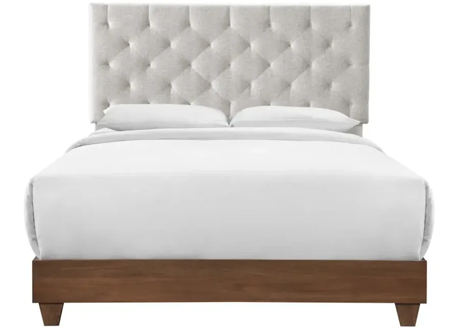 Rhiannon Diamond Tufted Upholstered Queen Bed