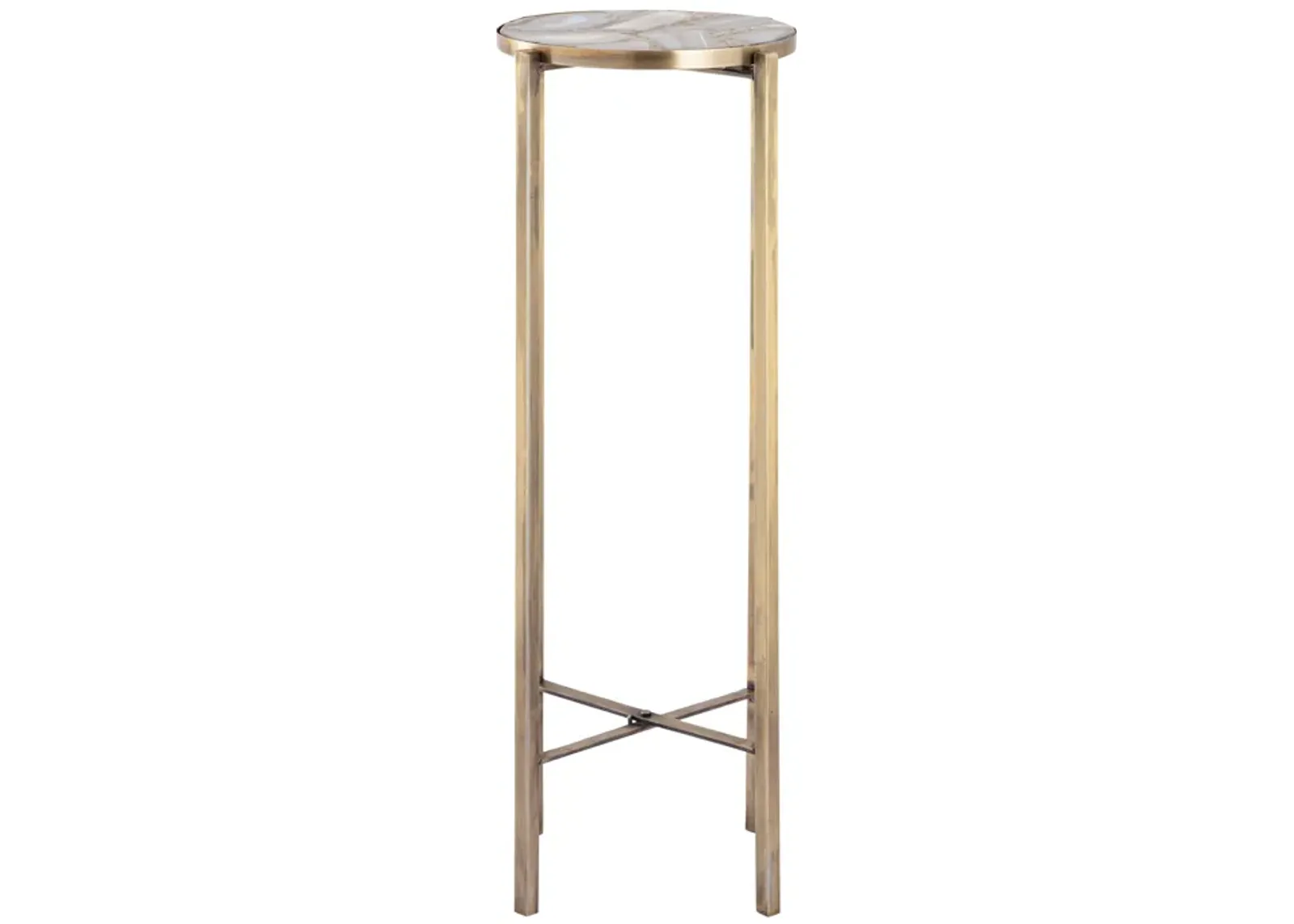 Watkins Accent Table - Antique Brass