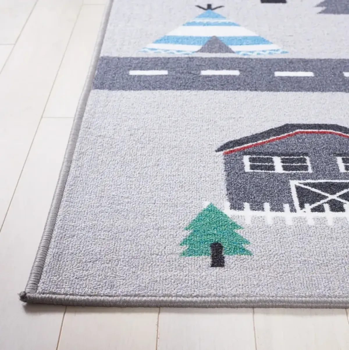 KIDS PLAYHOUSE 226 GREY  2'-2' x 4' Accent Rug