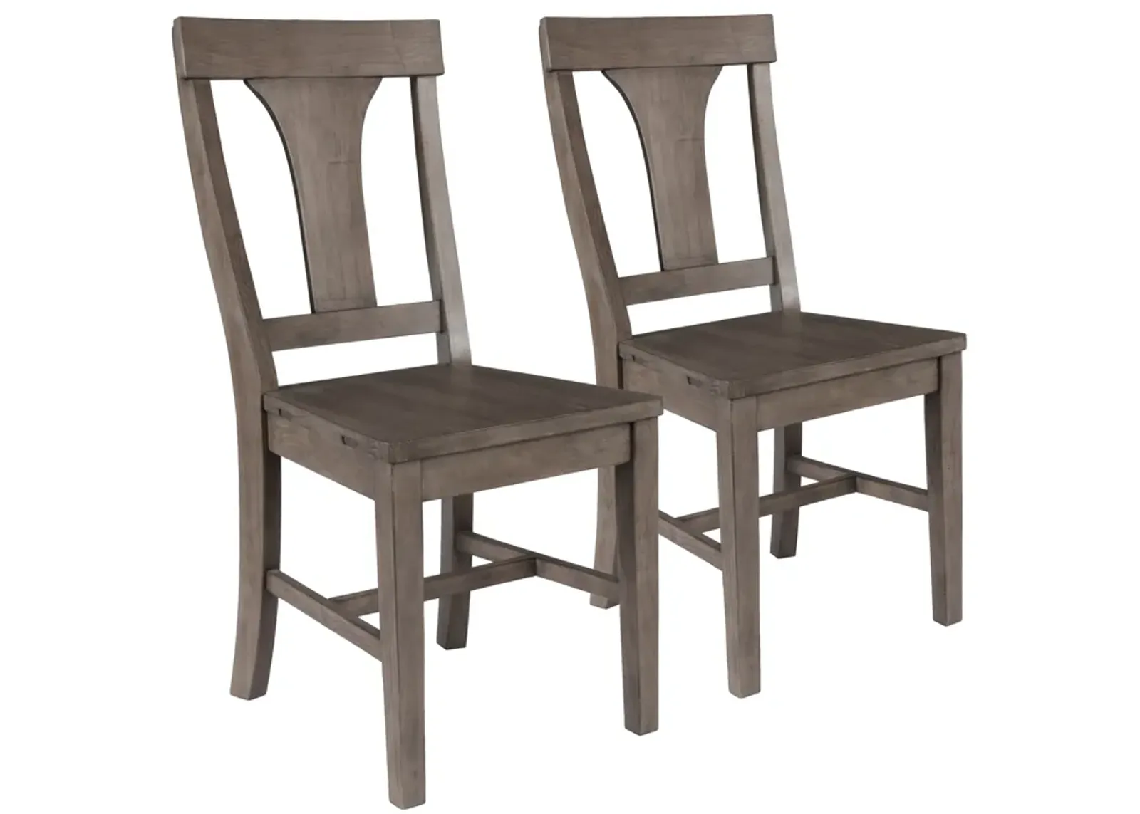 Tuscany Dining Chair Set of 2 Distressed Brown