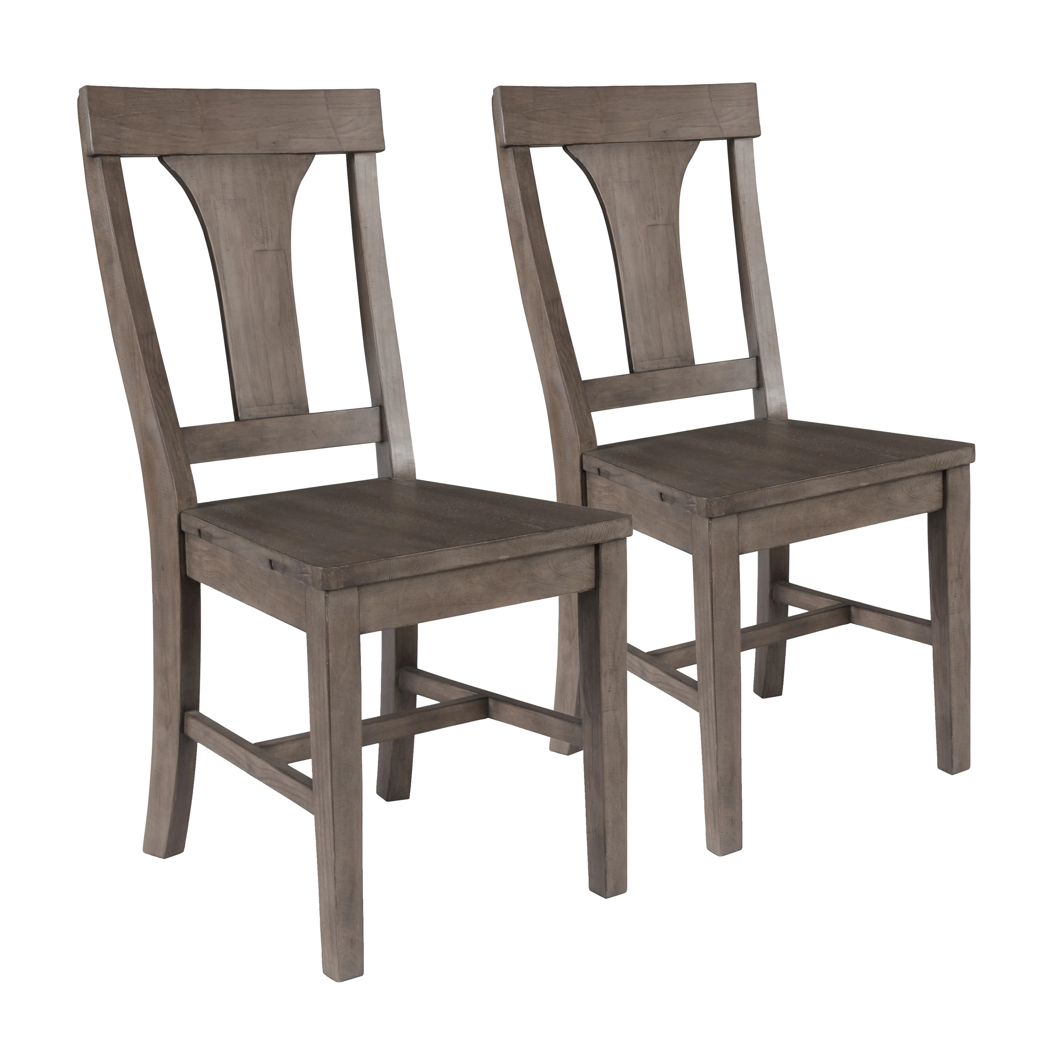 Tuscany Dining Chair Set of 2 Distressed Brown