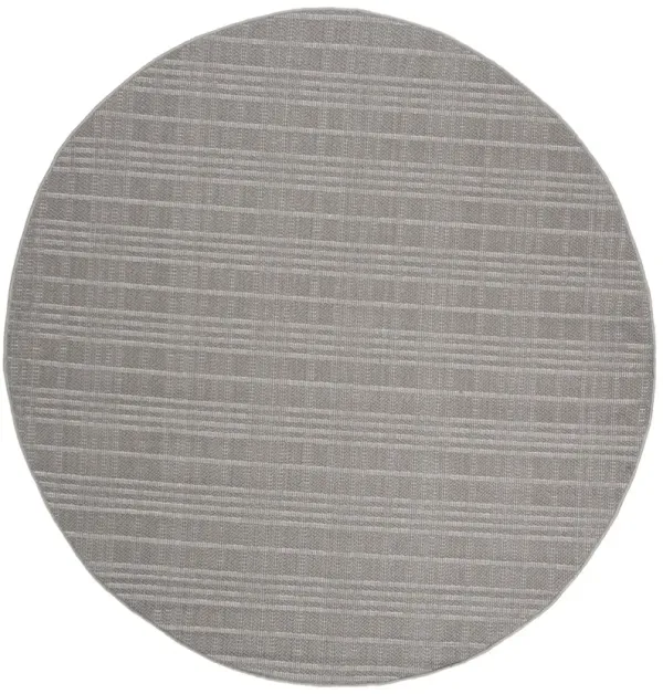 BERMUDA 802 Grey 5'-3' X 5'-3' Round Round Rug