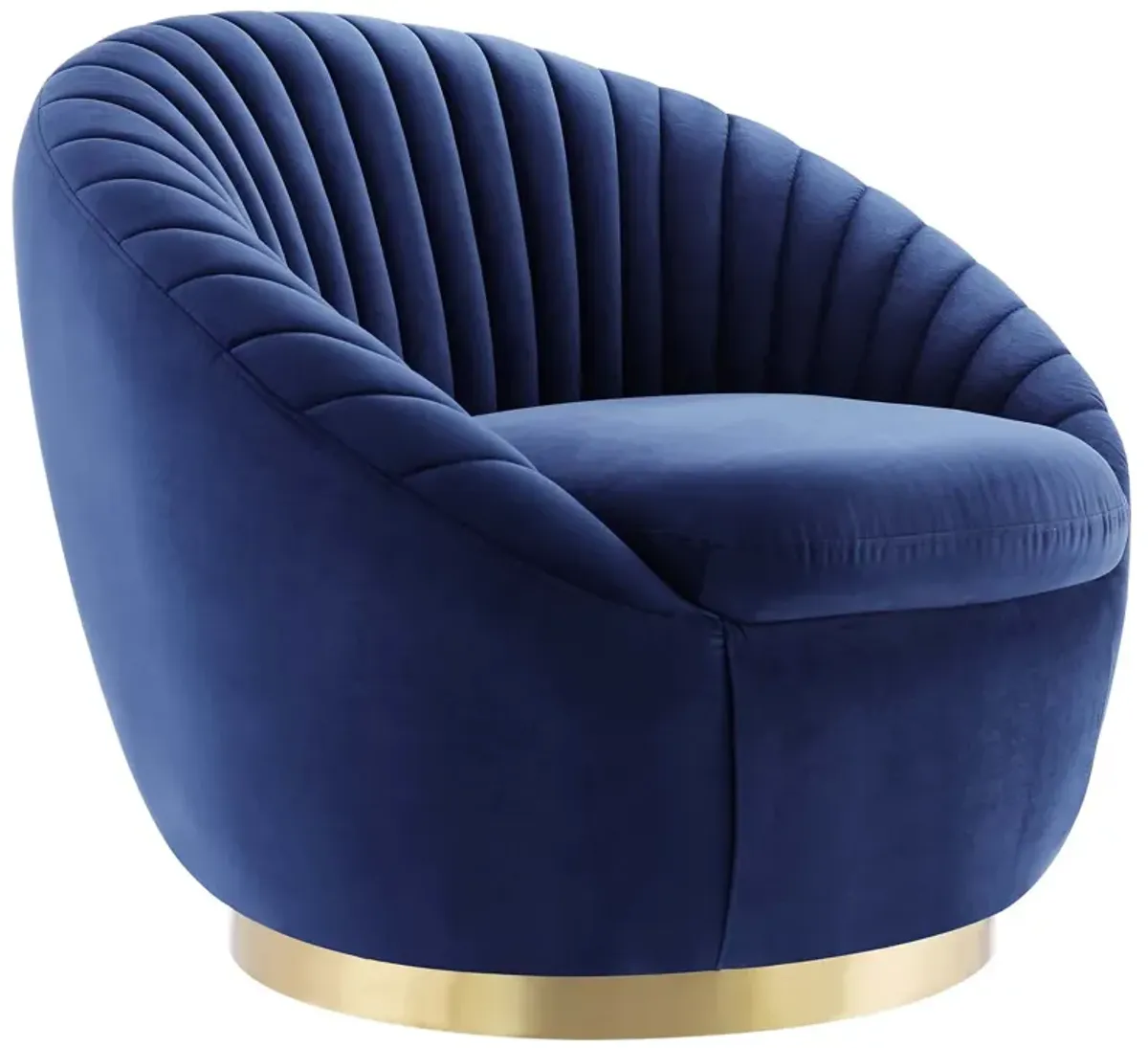 Whirr Tufted Performance Velvet Performance Velvet Swivel Chair