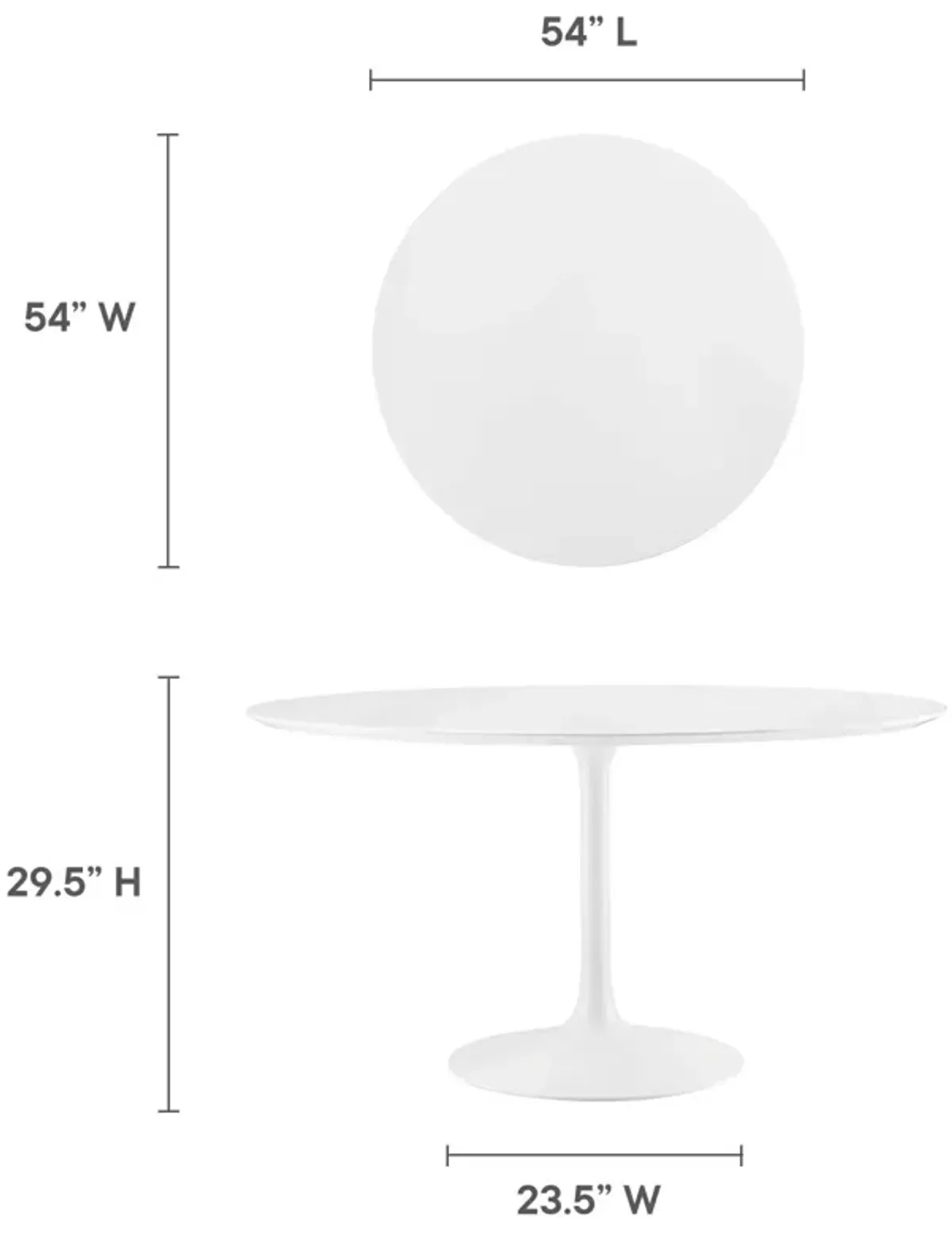 Lippa Round Top Dining Table