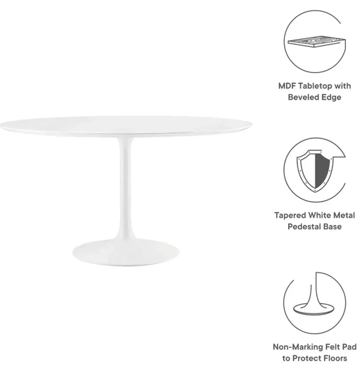 Lippa Round Top Dining Table