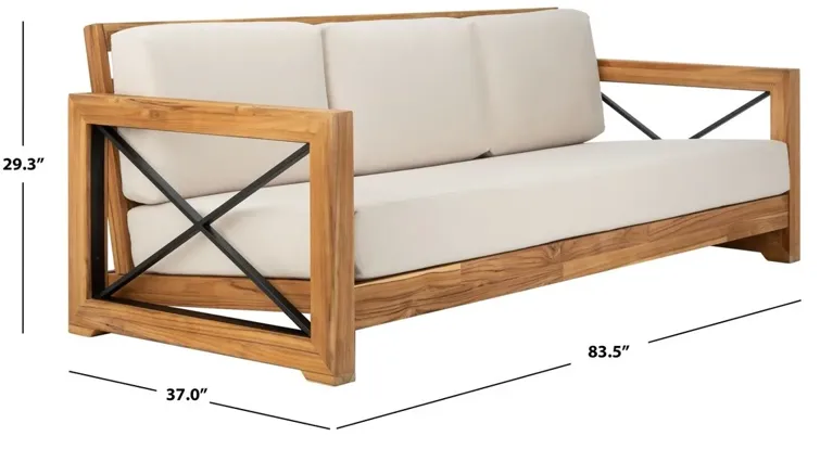 Curacao Teak 3-Seat Sofa