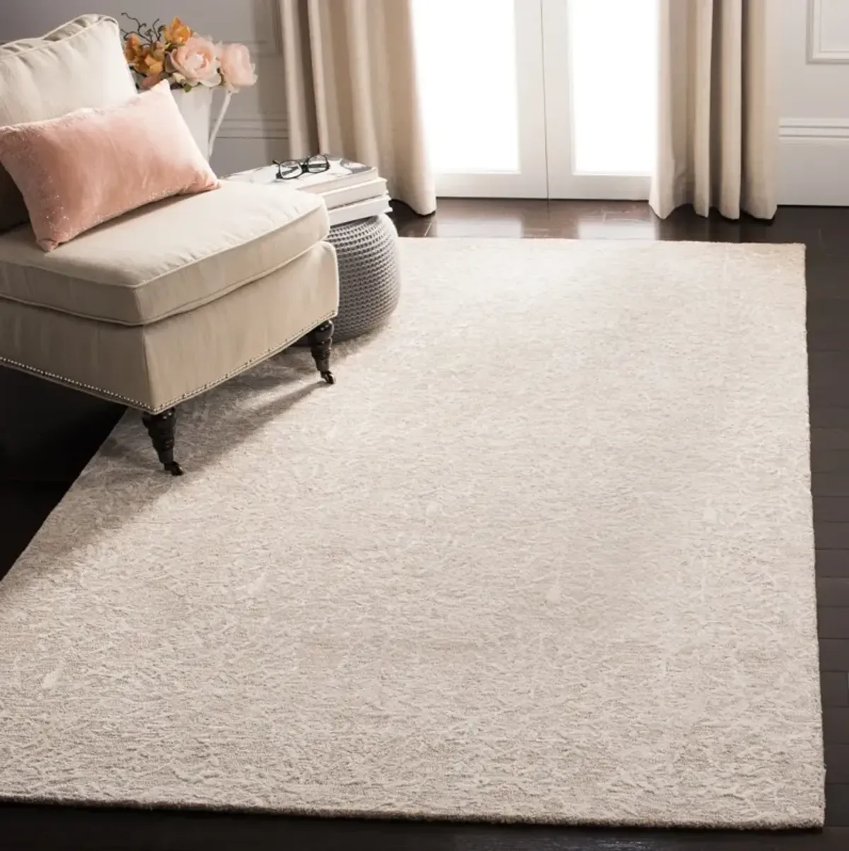 GLAMOUR 117 BEIGE  6' x 9' Medium Rectangle Rug