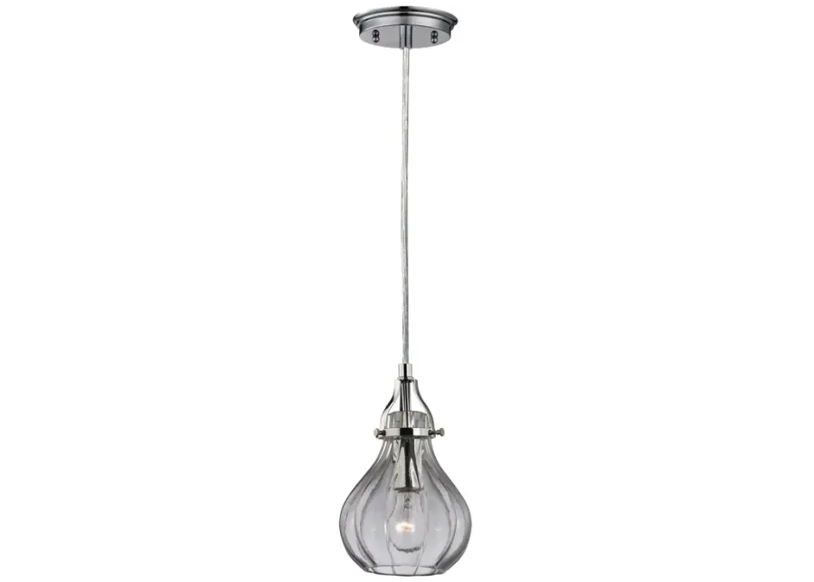 Danica 6" Wide 1-Light Mini Pendant - Polished Chrome