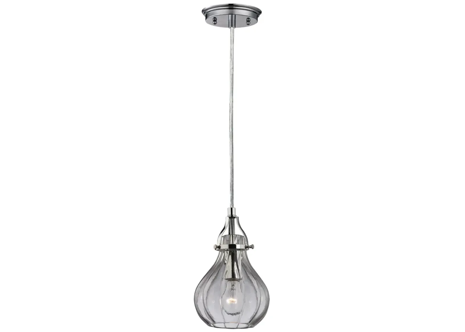 Danica 6" Wide 1-Light Mini Pendant - Polished Chrome