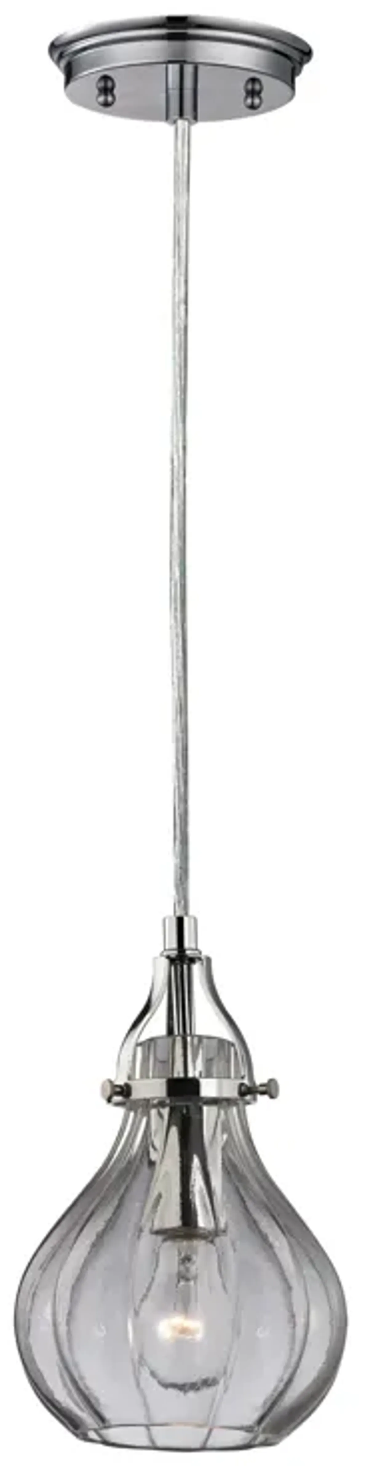 Danica 6" Wide 1-Light Mini Pendant - Polished Chrome