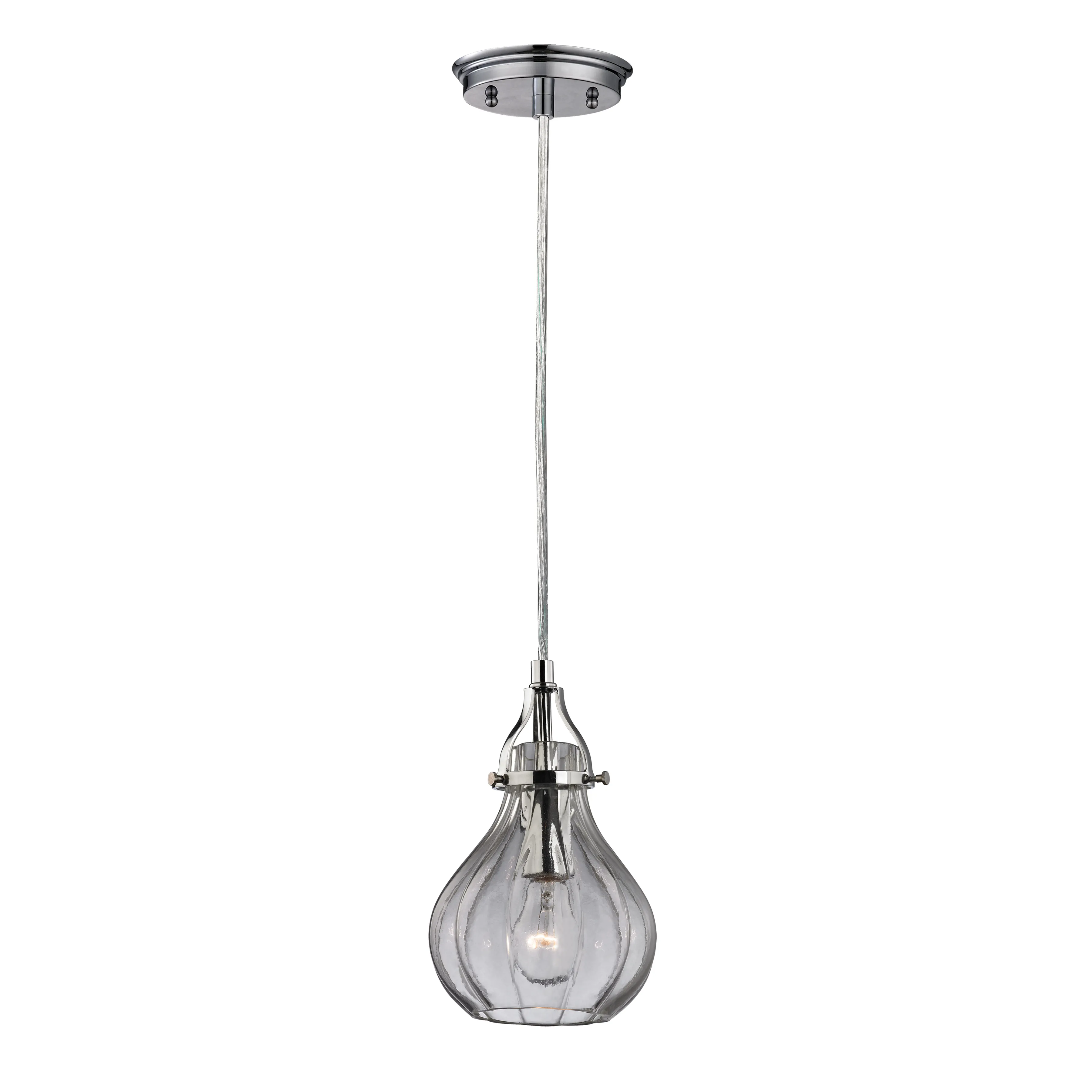 Danica 6" Wide 1-Light Mini Pendant - Polished Chrome