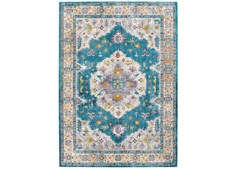 Success Anisah Distressed Floral Persian Medallion 8x10 Area Rug