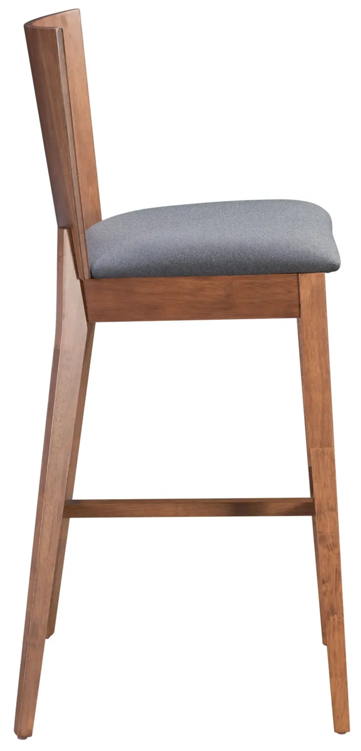 Ambrose Barstool (Set of 2) Walnut & Dark Gray