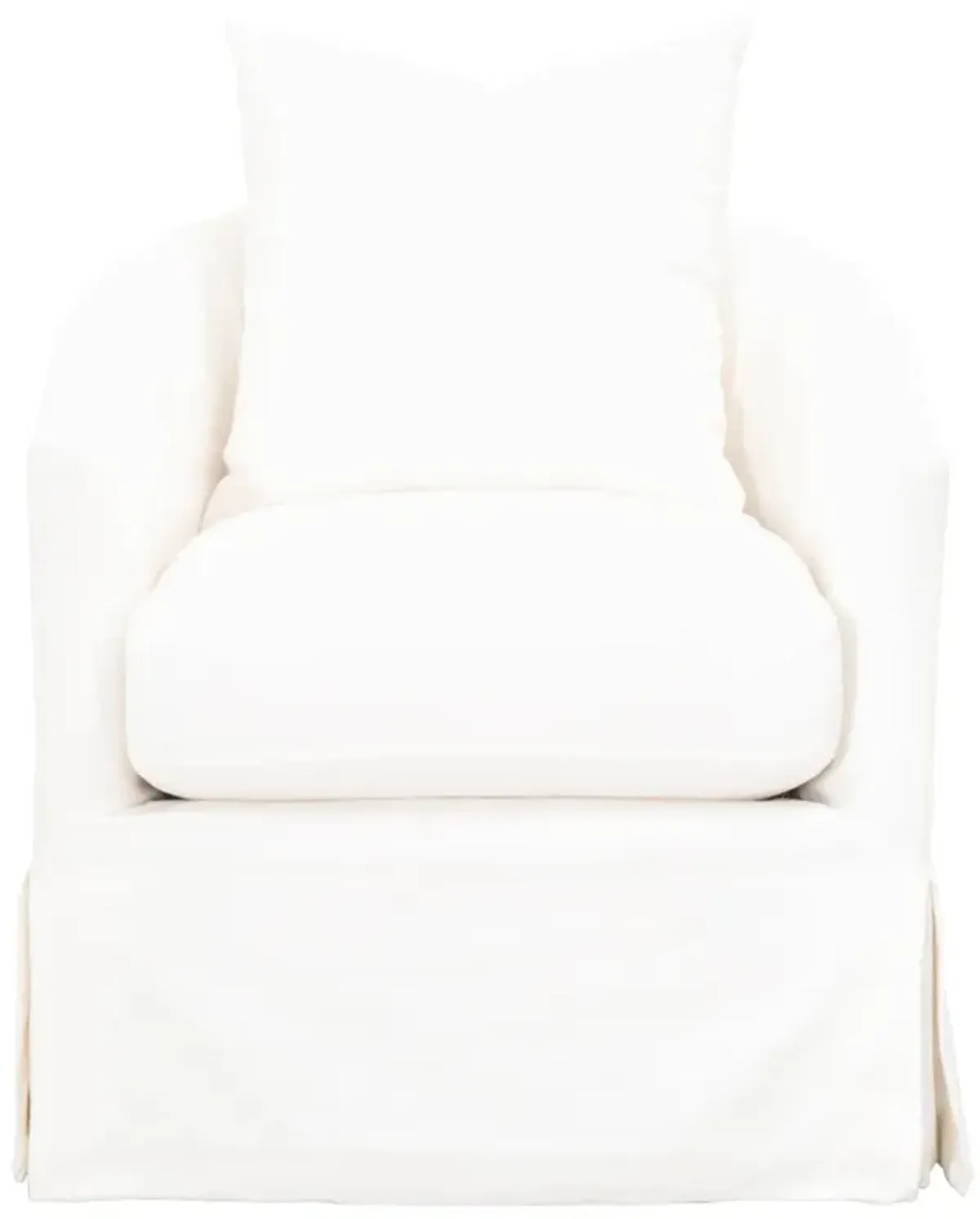 Faye Slipcover Swivel Club Chair