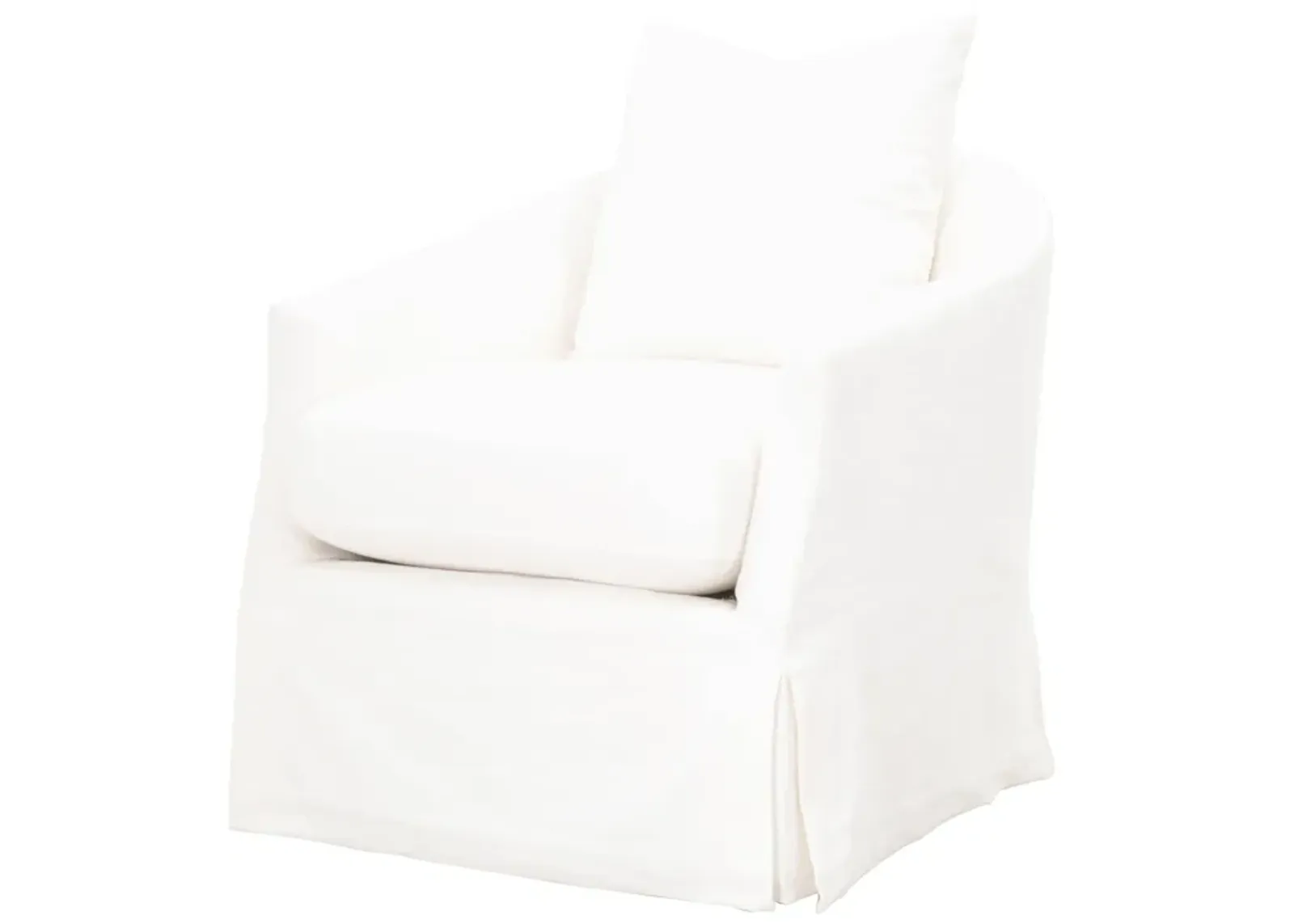 Faye Slipcover Swivel Club Chair