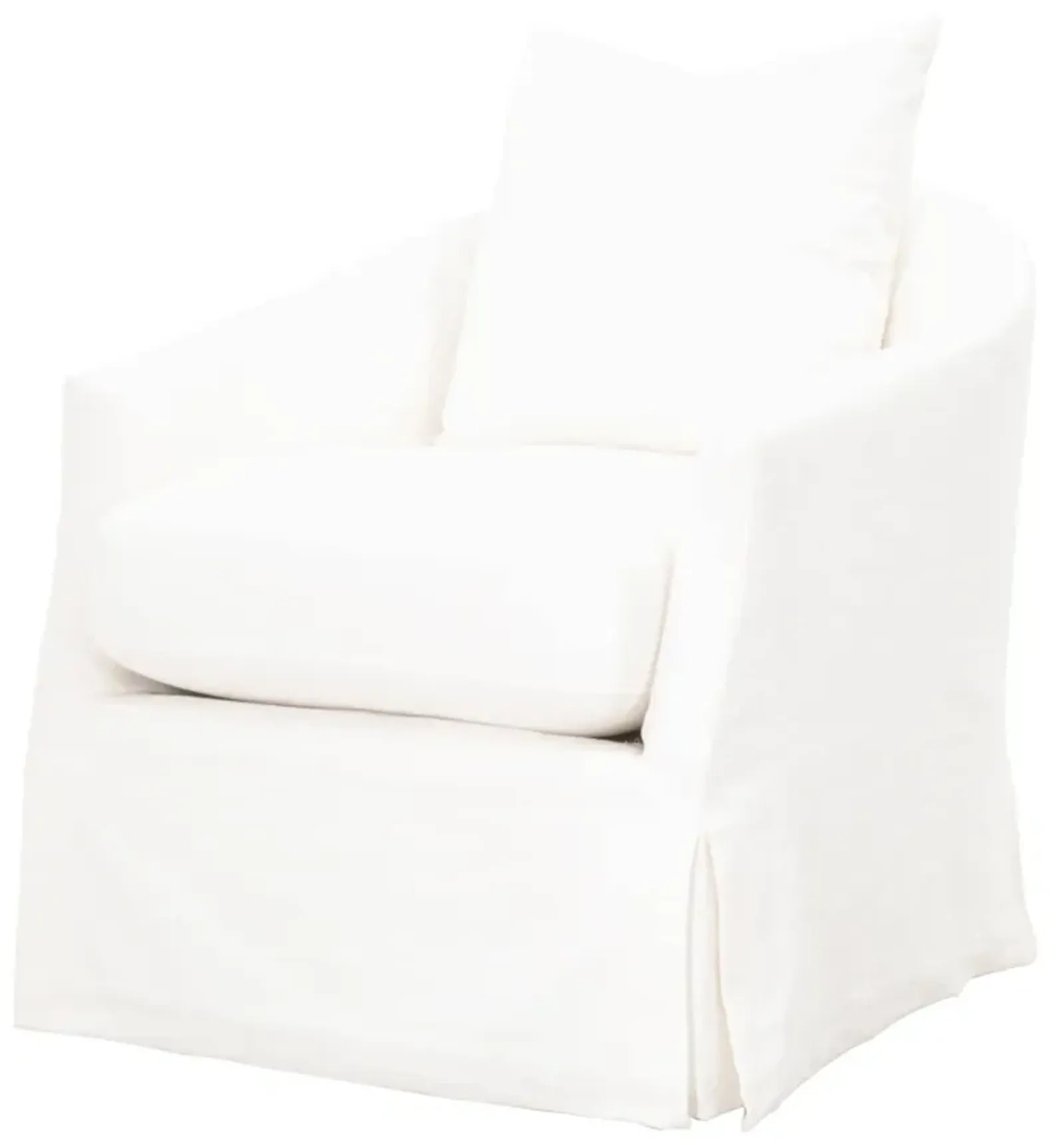 Faye Slipcover Swivel Club Chair