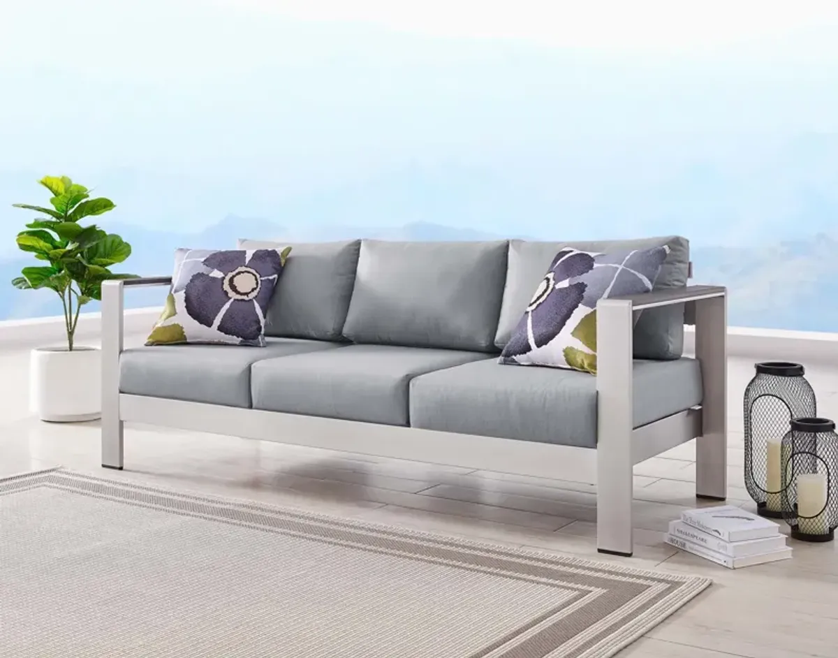 Shore Outdoor Patio Aluminum Sofa