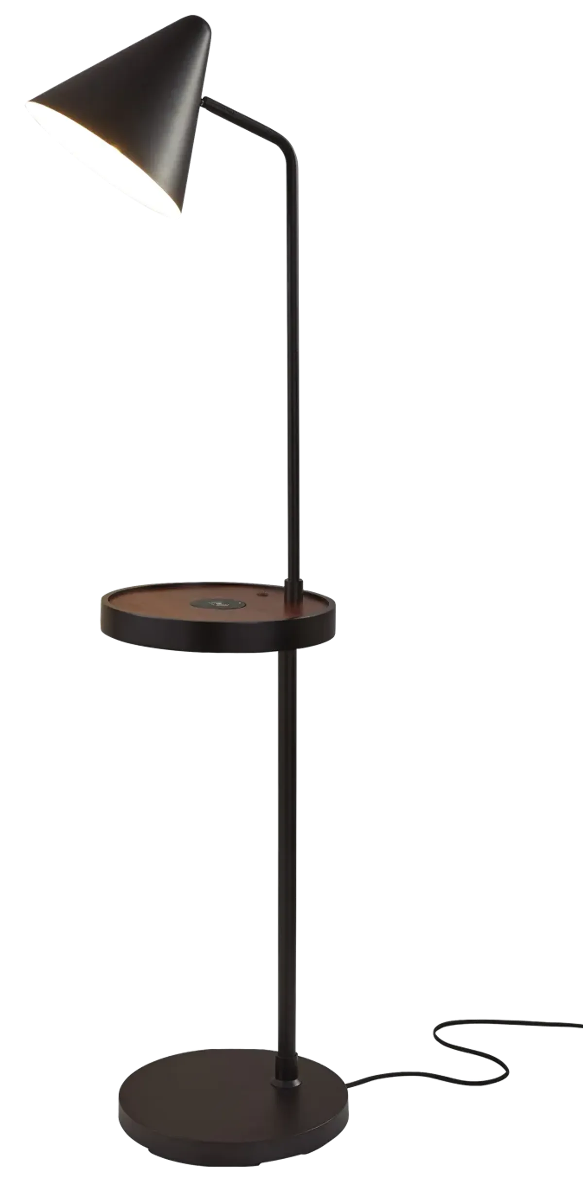 Oliver Wireless Charging Task Shelf Floor Lamp