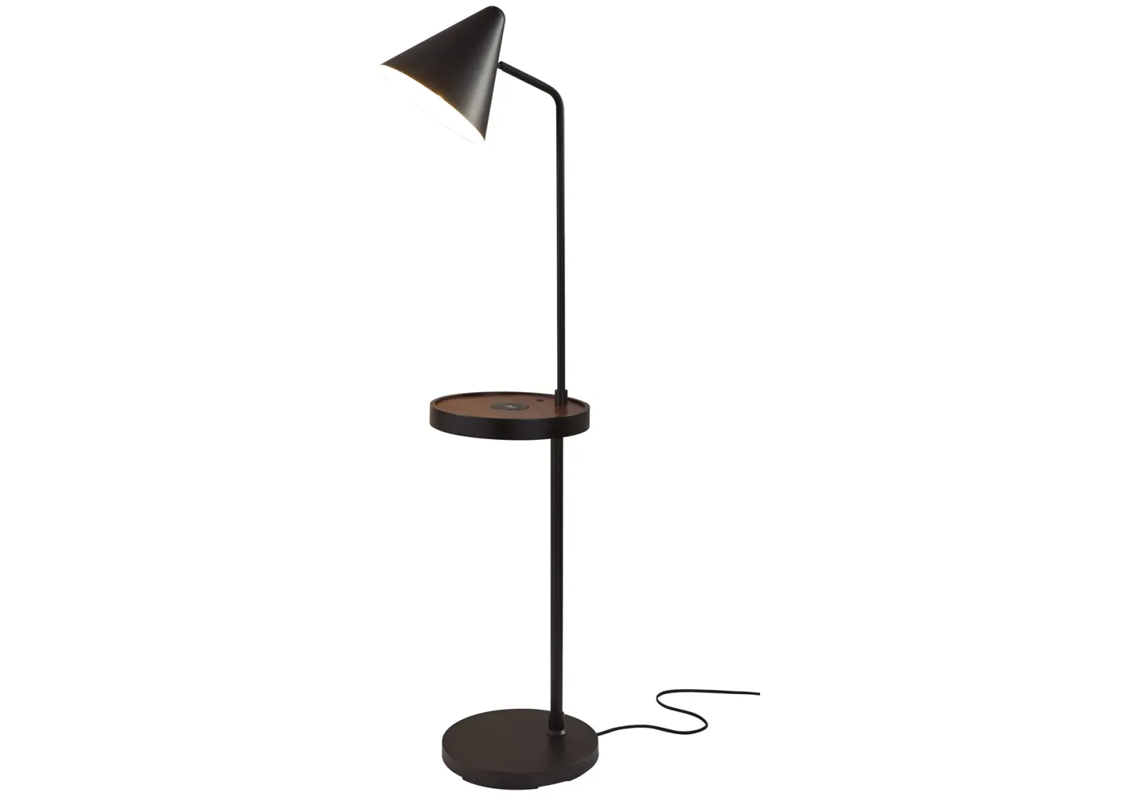 Oliver Wireless Charging Task Shelf Floor Lamp