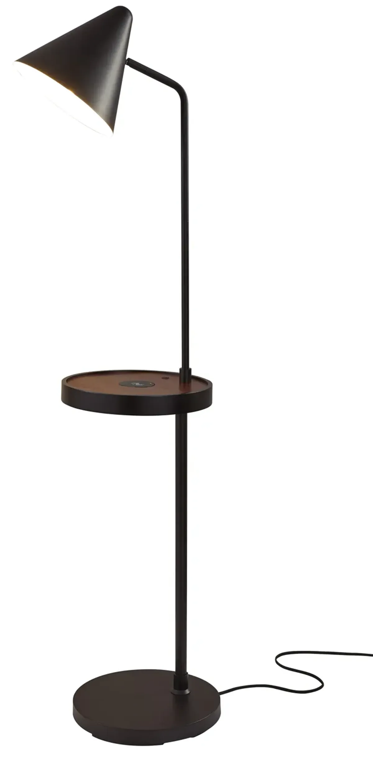 Oliver Wireless Charging Task Shelf Floor Lamp