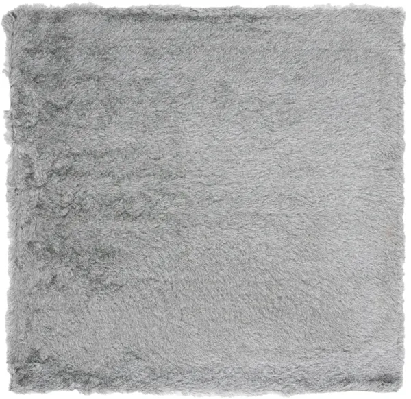 PARIS SHAG Silver 5' X 5' Square Square Rug