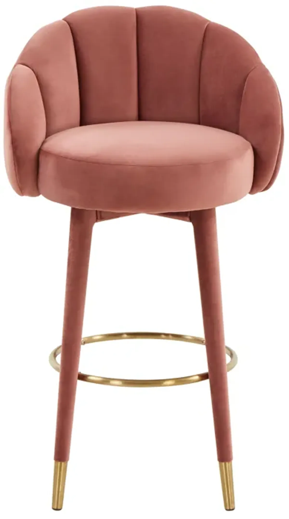 Myla Salmon Swivel Bar Stool