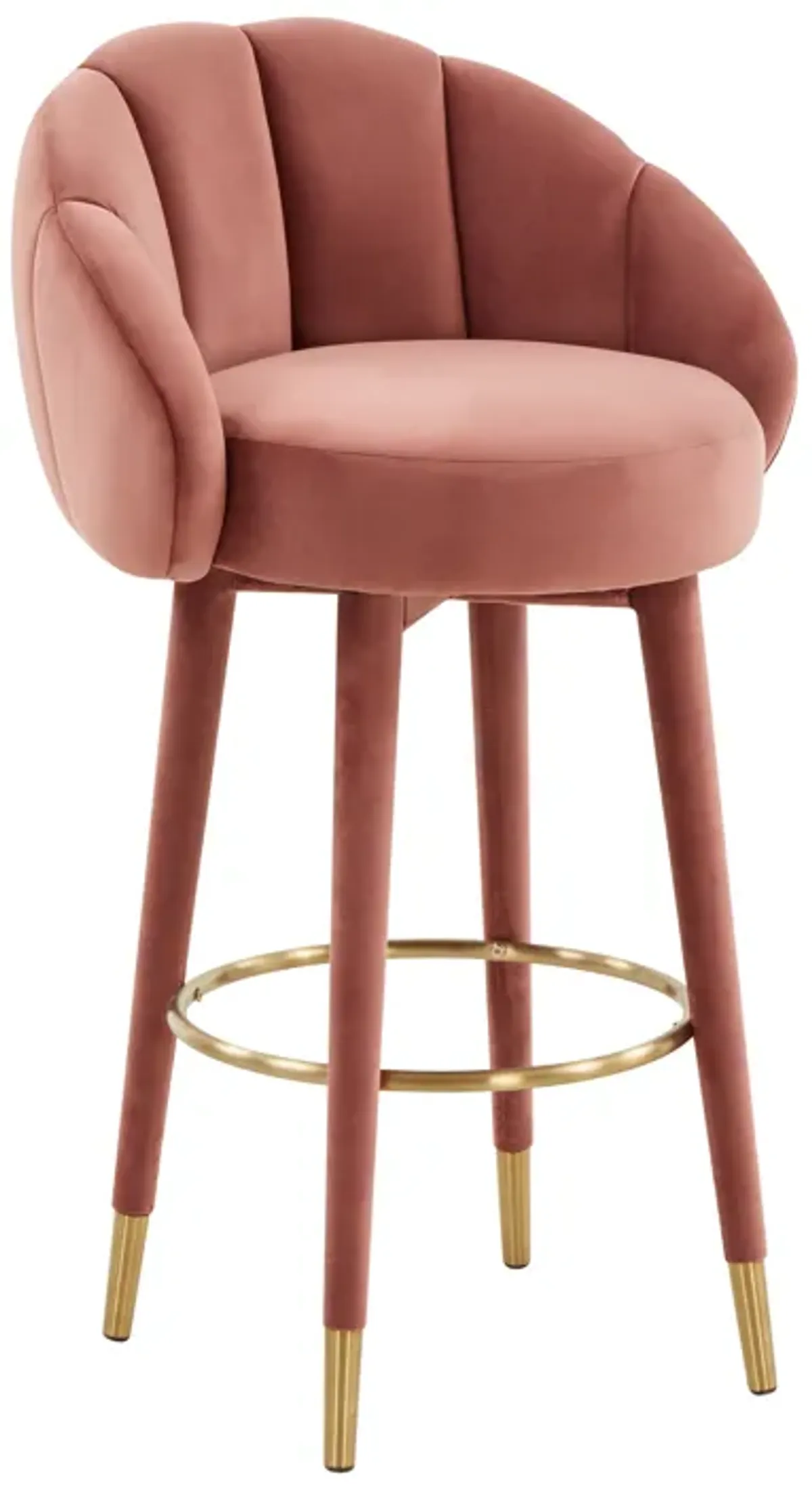 Myla Salmon Swivel Bar Stool