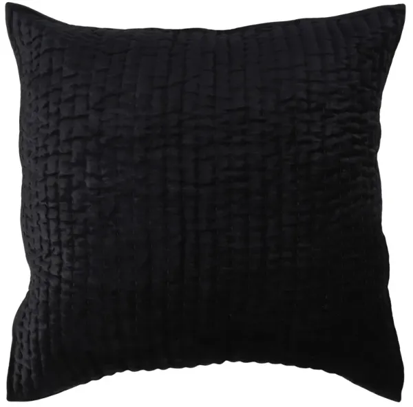 Bari Velvet Onyx Euro Sham 26X26