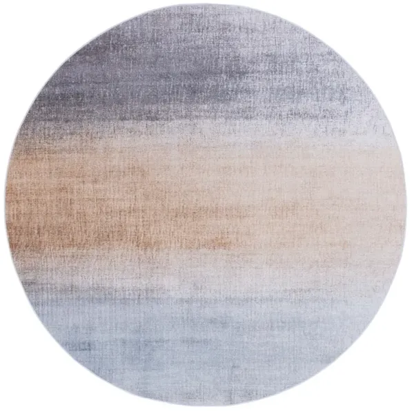 TACOMA 816 M/W S/R GREY  4' x 4' Round Round Rug