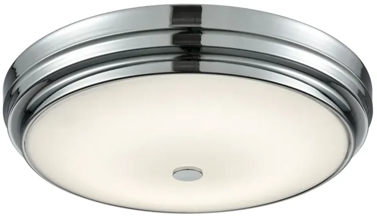 Garvey 15.75" Wide 1-Light Flush Mount - Chrome