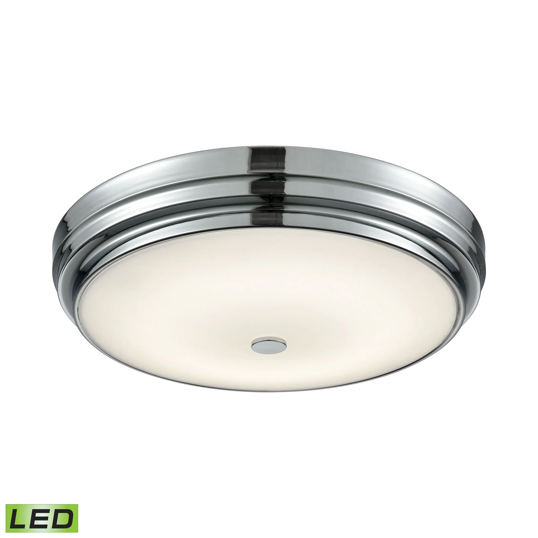 Garvey 15.75" Wide 1-Light Flush Mount - Chrome