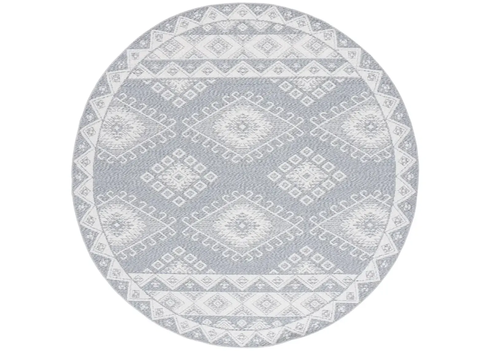 PRAIRIE 300 BLUE  6'-7' x 6'-7' Round Round Rug