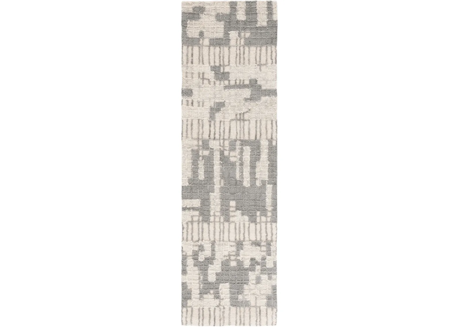 ABSTRACT 284 IVORY  2'-3' x 8' Runner Rug