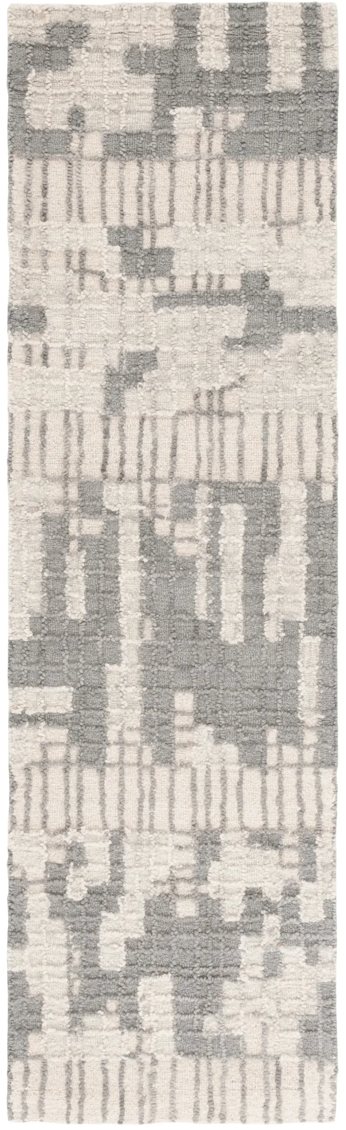 ABSTRACT 284 IVORY  2'-3' x 8' Runner Rug