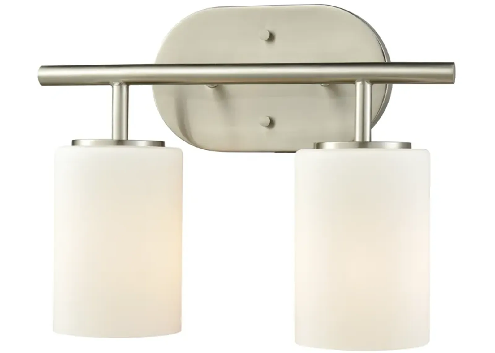 Pemlico 13" Wide 2-Light Vanity Light - Satin Nickel