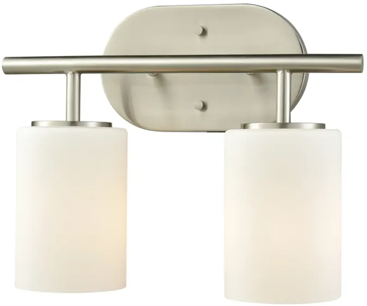 Pemlico 13" Wide 2-Light Vanity Light - Satin Nickel