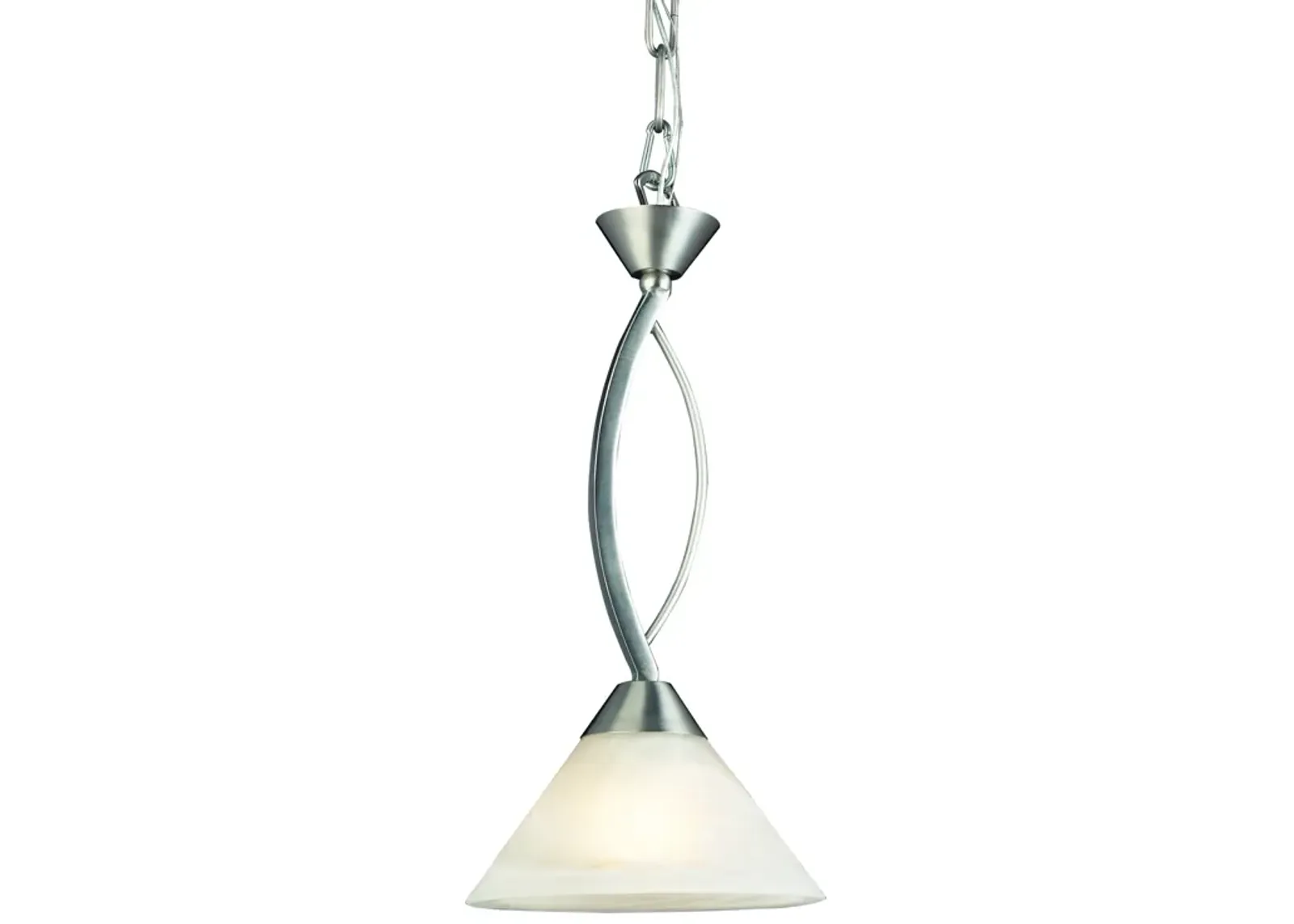 Elysburg 7" Wide 1-Light Mini Pendant - Satin Nickel