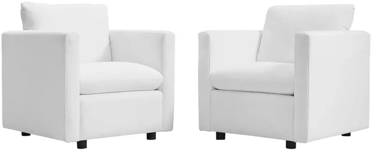 Activate Upholstered Fabric Armchair Set of 2