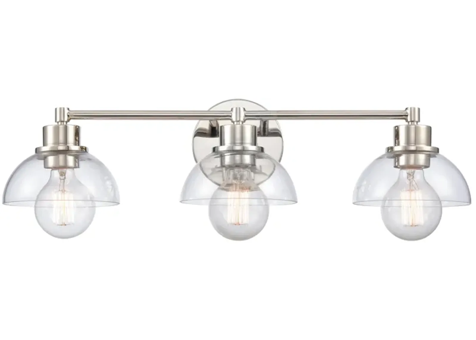 Julian 24'' Wide 3-Light Vanity Light - Polished Nickel