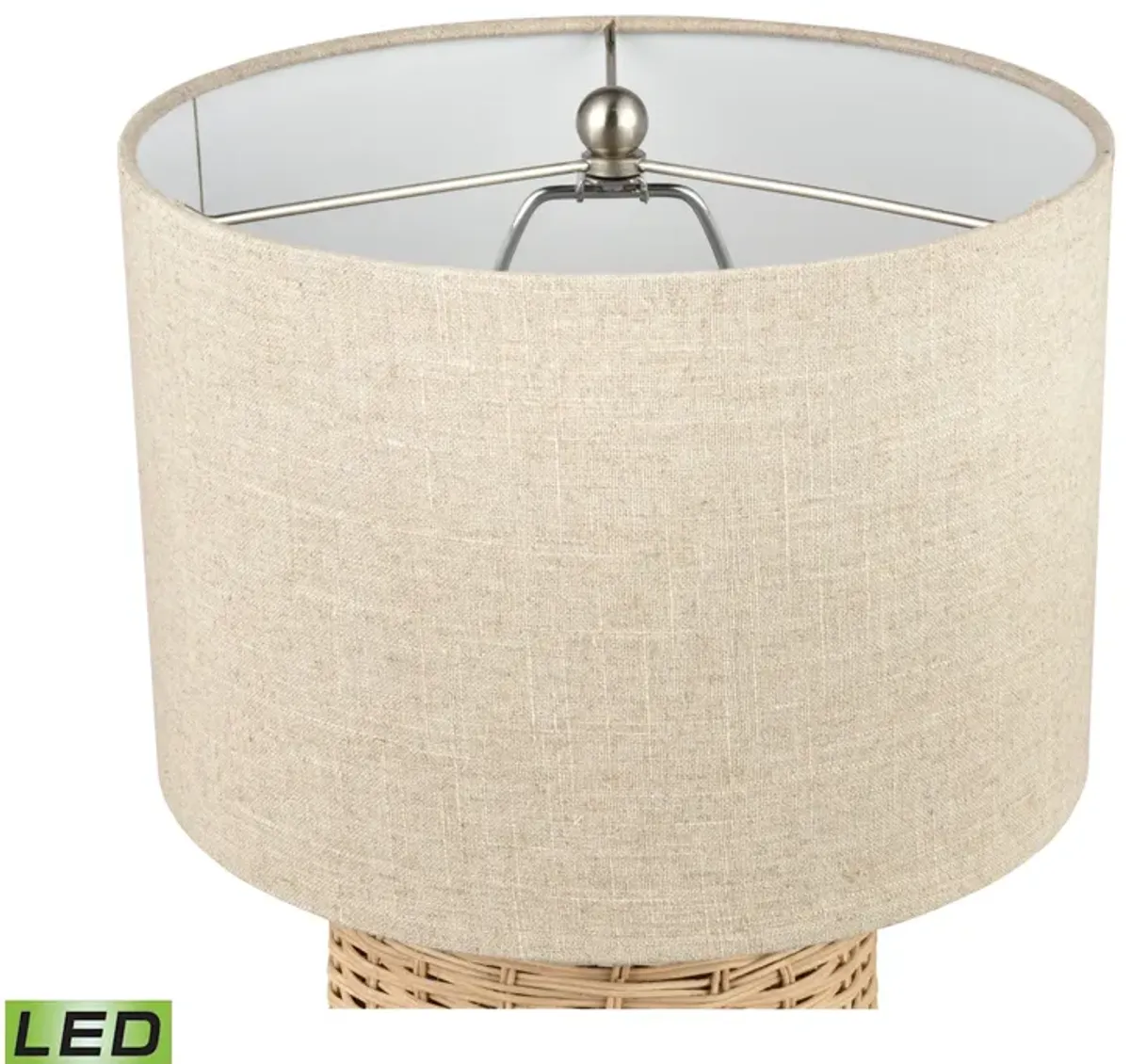 Roscoe 18'' High 1-Light Table Lamp - Natural - Includes LED Bulb