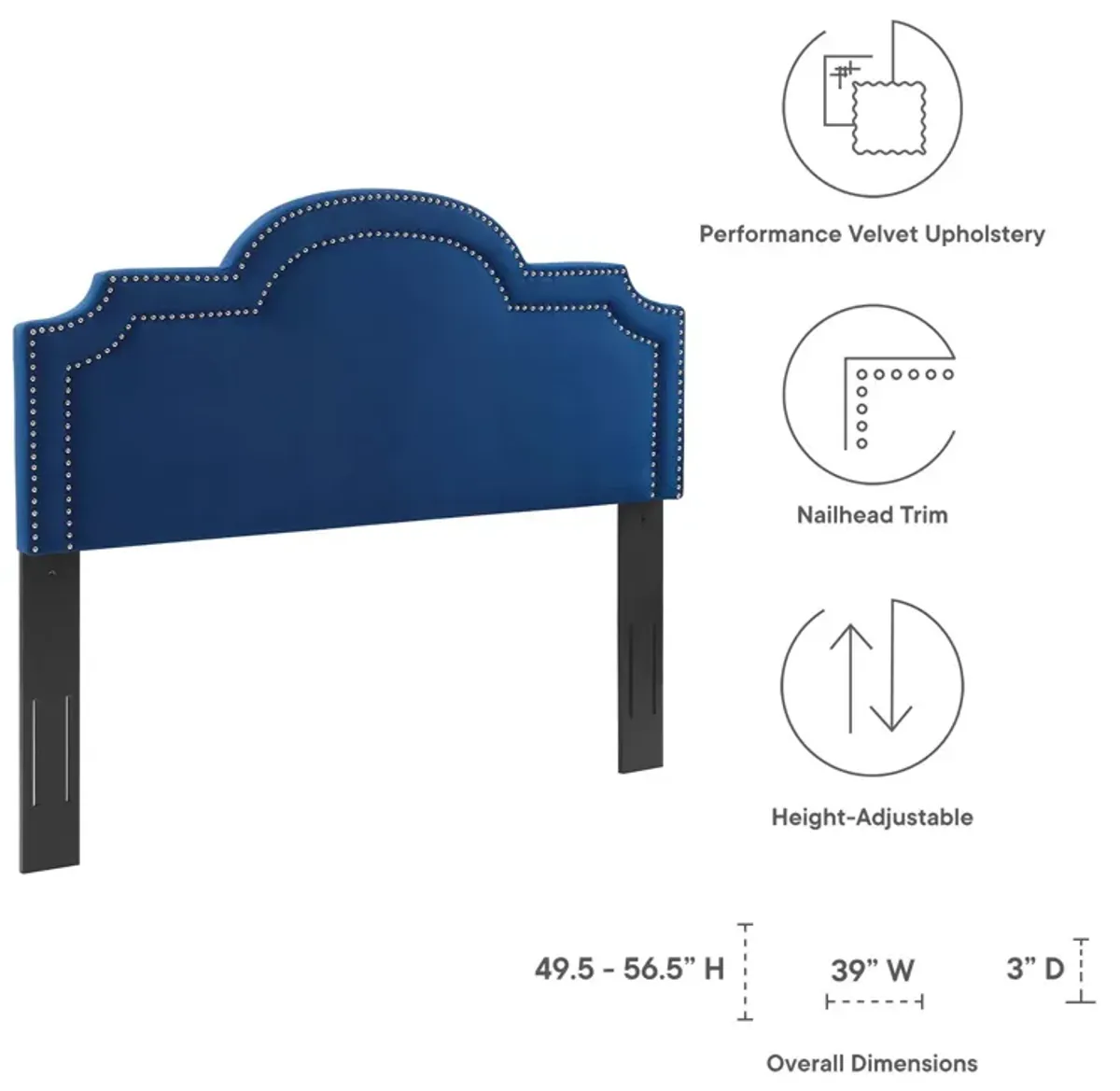 Belinda Performance Velvet Twin Headboard