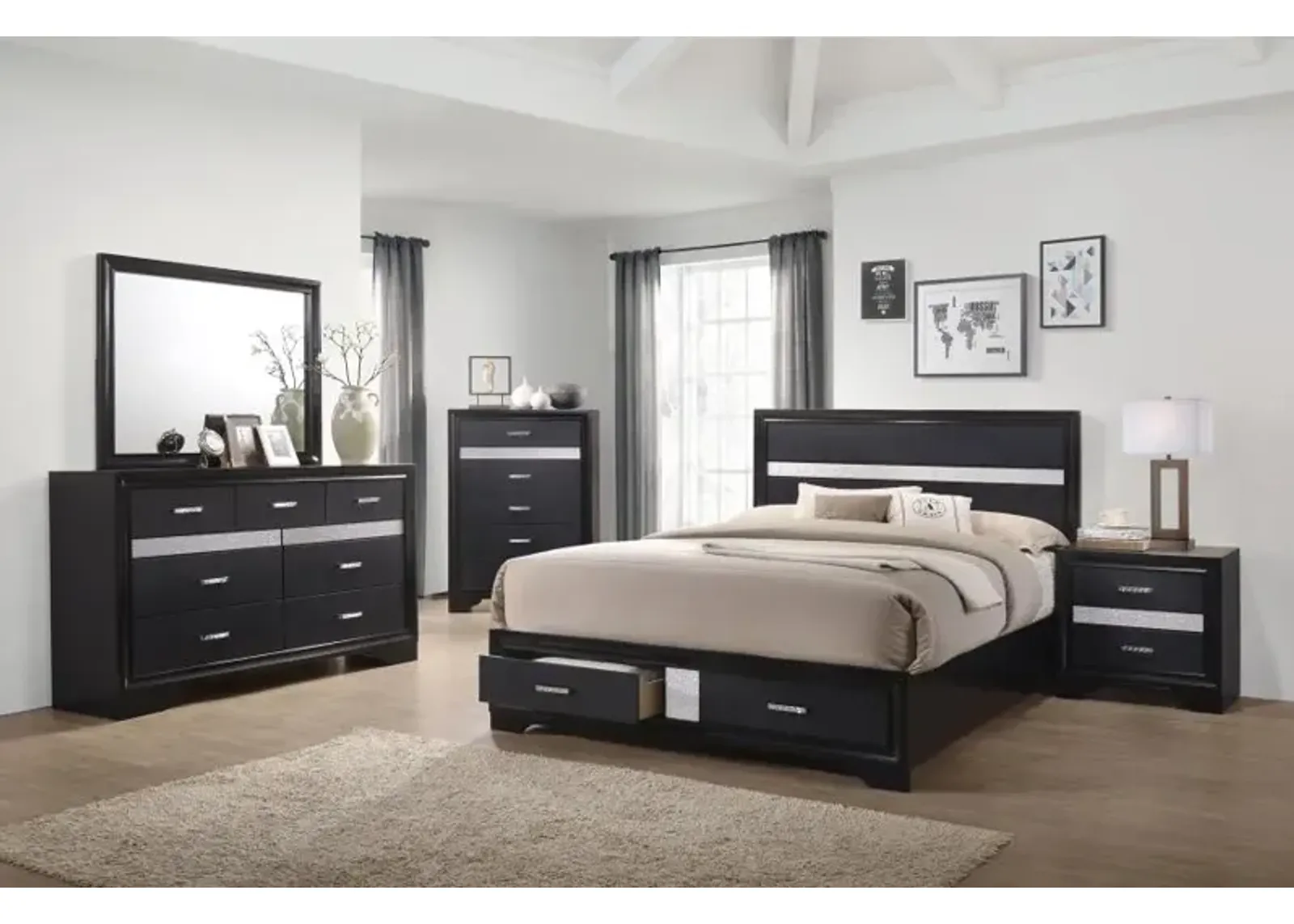 Miranda Platform Storage Bedroom Set