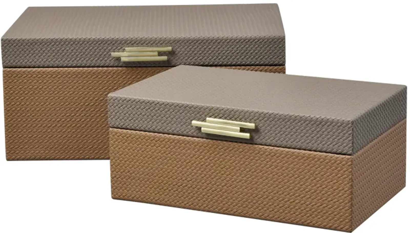 Connor Box - Set of 2 Brown