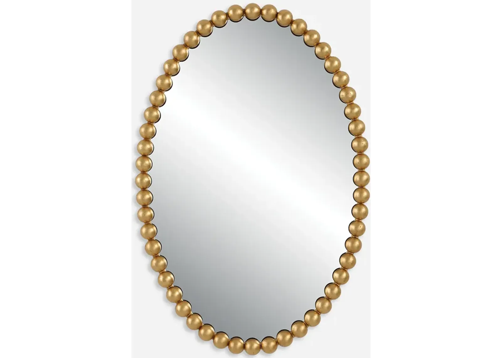 Serna Gold Oval Mirror