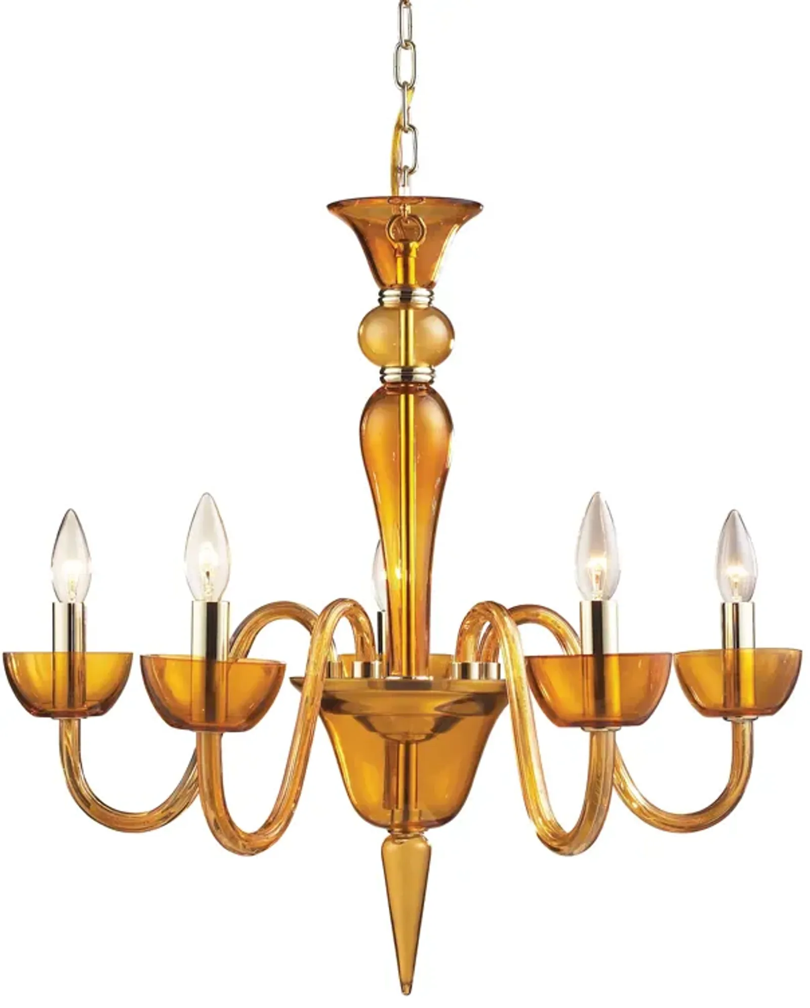 Vidriana 24'' Wide 5-Light Chandelier - Polished Chrome