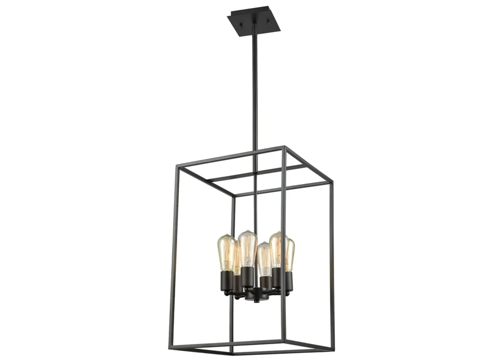 Williamsport 14" Wide 6-Light Chandelier - Oil Rubbed Bronze