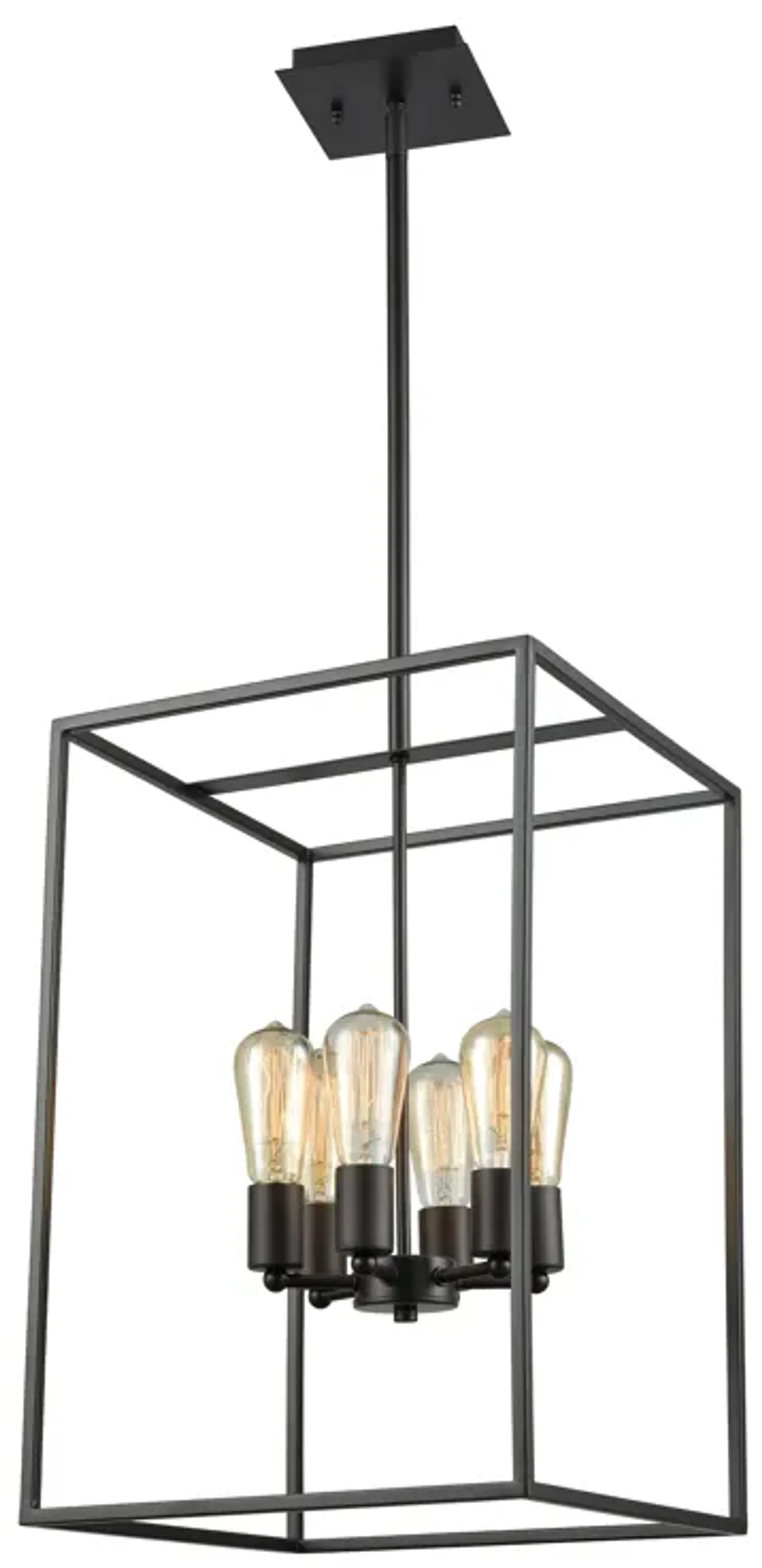 Williamsport 14" Wide 6-Light Chandelier - Oil Rubbed Bronze